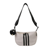 Calandis Crossbody Bag Zipper Chest Pack Women Men For Running Everyday Spring Summer White With Pendant | Womens Handbags & Bag
