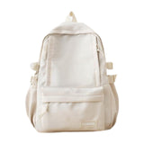 Ecomistiq Backpack Fashion Stylish Knapsack School Bag For Street Party Outdoor Indoor White