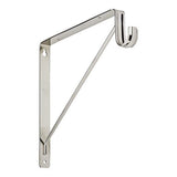 Stanley Hardware S822091 108BC Heavy Duty Shel and Rod Bracket in Chrome finish