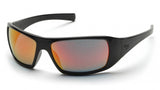 Pyramex SB5645D Goliath Ice Orange Mirror Lens with Black Frame