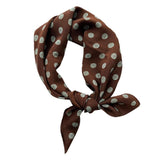 Salty Coffee Crush Polka Scarf For Women & Girls | Stylish Soft & Lightweight | Silk Neck Scarf | Hair Scarf | Head Scarf For Wo