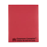 CLine Classroom Connector Folders, 9x113/4, 25/BX, Red