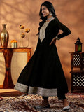 Libas Women'S Silk Blend Kurta Set (48835 Black 2Xl