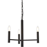 Elegant Lighting Living District Carmella 3 Lights Pendant In Black