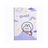 Veemok A5 Space Notebook Set For Kids, 5 Pcs Ruled Writing Books