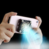 Yuhoo Portable Cell Phone Cooler, Stickable USB Cooling Pad for Cellphone, Compact Fan Holder Phone Cooler, Universal Cooling Fa