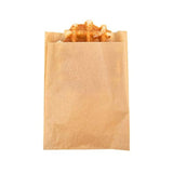 ClearBags Kraft Greaseproof Bags | 5 1/2 x 1 1/8 x 7 1/2 | Brown Open-Ended Bakery Bags for Baked Goods, Pastries, Treats | Eco-