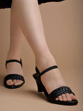Shoetopia Women & Girls Stylsih Black Kitten Heels /Eu40,Black,7,B0DHZC1QD9