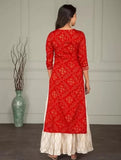 Gosriki Women'S Multi Rayon Straight Kurta With Plazzo (Saina 1001_Xxl) Red,Red,2,B08LG6WLPW