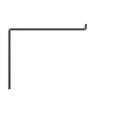 ShelfMade Silverton Steel 10 in. D x 1.50 in. W x 8.313 in. H Black, 75lbs, Decorative Shelf Bracket