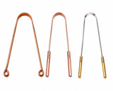 Varneya Oral Care Tongue Cleaner | Pack Of 3 | Copper & Stainless Steel Tongue Scrapers