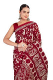 Tamaira Fashion Women's Plain Cotton Saree (11588_Maroon