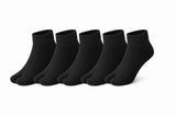 Neatoes WomenS Cotton Split Toe Thumb Socks | Low Ankle Flip Flop Socks | Soft & Breathable Summer Wear (Pack Of 5) (Black)