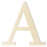 Large Wooden Letters 12 Inch Paintable Wood Letter A for Wall Decor, 1/5 Inch Thick Wooden Alphabet Letters Cutouts for DIY Craf