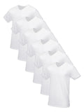 Fruit of the Loom Mens TagFree Cotton Undershirts, Tall ManVNeck6 Pack White, XLarge