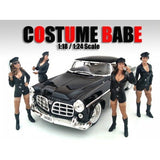 American Diorama 23917-23918-23919-23920 Costume Babes Figure Set For 1-24 Scale Models 4 Piece