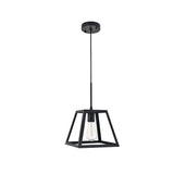Living District Resolute 1-Light Mid-Century Metal Pendant In Black