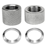 5/8 x24 Thread Protector Stainless Steel w/ 5/8 inch x24 Crush Washe (5/8x24-2PCS)