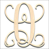 Back40Life - Precision Cut Vine Wood Monogram Letter - 13-inch Unfinished LC-01 Parent (Q)