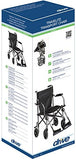 Drive Medical Tc005Gy Travelite Transport Wheelchair Chair In A Bag, Black