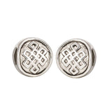 10pcs Dara Celtic Knot Symbol of Strength Large Hole Religious Loose Beads (4.5mm Hole) Antique Silver Metal Spacer for DIY Craf