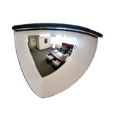 Vision Metalizers 18 Acrylic Quarter Dome Mirror With Plastic Back, Round Indoor Security for Driveway Safety Spots, Outdoor War