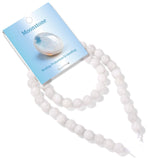 Risyfjew 50PCS 8mm Natural Moonstone Beads Gemstone Round Loose Beads for Jewelry Making Chakra Crystal Stone Beads for Bracelet