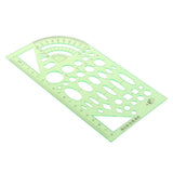 ECOMISTIQ Green PP Drafting Drawing Tool Ruler Geometric Oval Template for Students 1 | Other Drawing Supplies | Drawing & Lette