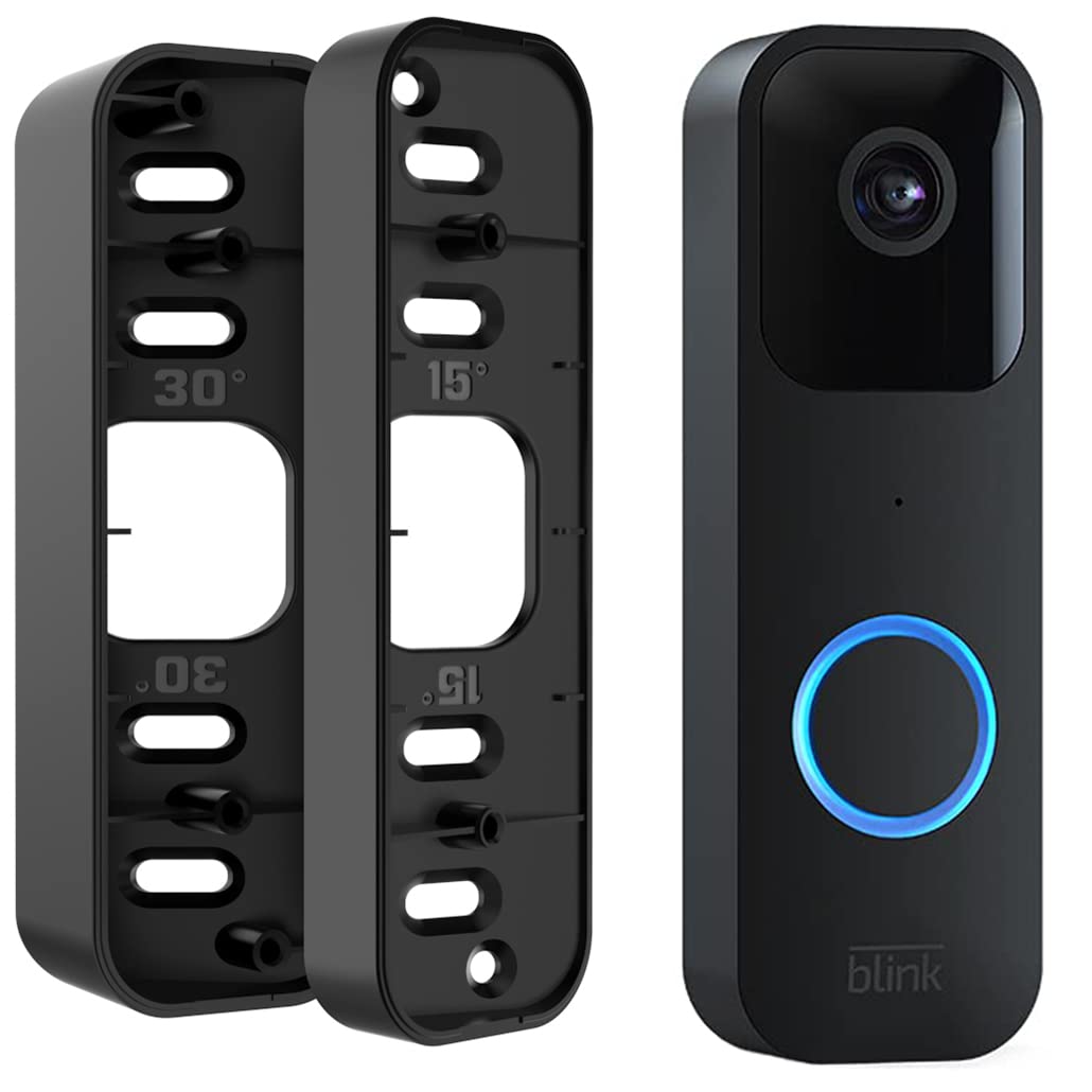 All-New Blink Doorbell Corner Mount, Adjustable Angle (15/30/45 Degrees) Mount Kit For Blink Video Doorbell, Wider Viewing Range
