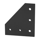 8020, 4351, 15 Series, Aluminum 5 Hole 90 Degree Angled Flat Plate Bracket Straight Mounting Connector Bracket for 80/20 T Slot 