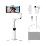 Insta360 Flow 2 Plus AI Tracker Bundle White - Foldable Phone Gimbal, AI Tracking with Any App, Multi-Person Tracking, Built-in 