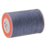 ATORSE 2x0.35mm Round Polyester Waxed Thread Sewing Stitching DIY Craft Blue Grey
