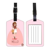 Nutcase Designer Luggage Travel Baggage Tags Single Tag With Name Card Inside Cool Girl
