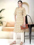 Pinkmint Kurta Set For Women Ll Printed Kurti & Pant Set Ll Regular Kurta Set Ll (Pack Of 2) Gold-Black Gold-Black Xl