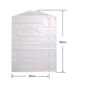 100 Pack Garment Bag Transparent Clothing Dust Cover Dustproof Hanging Clothes Suit Dress Jacket Cover for Dry Cleaner, Home Sto