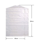 100 Pack Garment Bag Transparent Clothing Dust Cover Dustproof Hanging Clothes Suit Dress Jacket Cover for Dry Cleaner, Home Sto