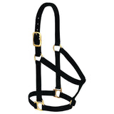 Weaver Leather Basic Non-Adjustable Nylon Horse Halter, Black, 1 Large Horse