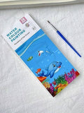 TUPERMAR Watercolor Painting Books for Beginners Pocket 20 Pages Book with 1 Paint Brush Hours of Painting Fun for Children Shee