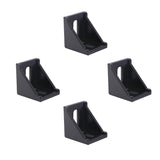 Akso Aoyupe L-Shaped Bracket, 4040 Aluminum Profile Assembly Connector Black Style, 4Pcs