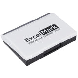 ExcelMark Ink Pad for Rubber Stamps 21/8 by 31/4 Black
