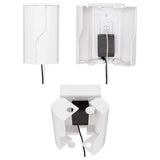 Safety Innovations Twin Door Baby Safety Outlet Cover Box for Babyproofing Outlets - More Interior Space for Extra Large Electri