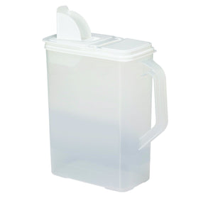 Buddeez Pet Food Storage Containers - 2 Count Bird Seed Dispenser with Pour Tight Lids and Easy Pour Spouts, 8 Qt and 3.5 Qt, Bi