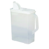 Buddeez Pet Food Storage Containers - 2 Count Bird Seed Dispenser with Pour Tight Lids and Easy Pour Spouts, 8 Qt and 3.5 Qt, Bi