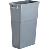 Genuine Joe 60465 Waste Container, 23 Gallon, 221/2Inch W x 11Inch D x 30Inch , Gray