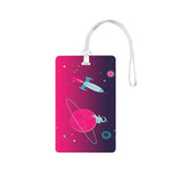 Sign Ever Space Theme Luggage Tag For Suitcase Bag | Space Rocket & Planet Travel Id Label | Durable Bag Identifier For Men Wome