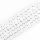 10mm Natural Gemstone Round Loose Beads for Jewelry Making White Jade Crystal Stone Beads for Bracelets Necklace Earrings Making