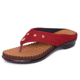 Ortho Joy Fancy Doctor Slippers | Comfortable Sandals For Women Stylish,Maroon,3,B09VLH6YBZ