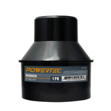 POWERTEC 70136 4 Inch Hose to 21/2 Inch Hose Cone Reducer, Dust Collection Fittings for Dust Collection Hose, Dryer Vent Hose &