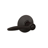 Schlage F40 DEL 716 Delfayo Door Lever with Standard Trim, Bed & Bath Privacy Lock, Aged Bronze