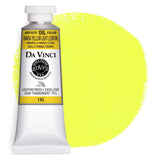 DA VINCI PAINTS Professional Artist Oil Paint, Hansa Yellow Light, 37mL